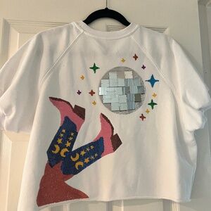 Queen of Sparkle Disco Boots Top